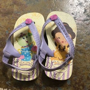 Havianas Slippers- toddler princess